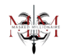 Masked Millionaire logo featuring a mysterious masked figure symbolizing anonymous success and entrepreneurial ambition.